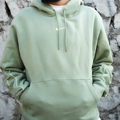 Green nike fleece hoodie hotsell