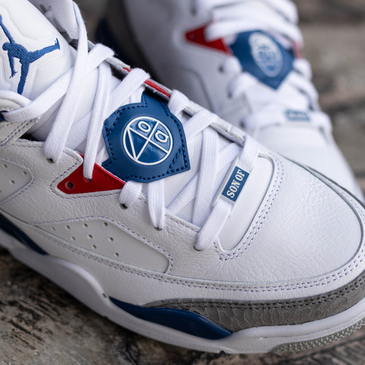 JORDAN SON OF MARS WHITE BLUE RED