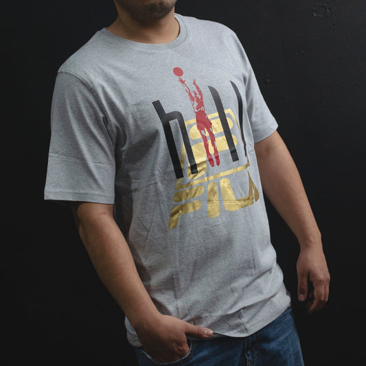 FILA PLAYERA GRAND HILL GRIS CORTA