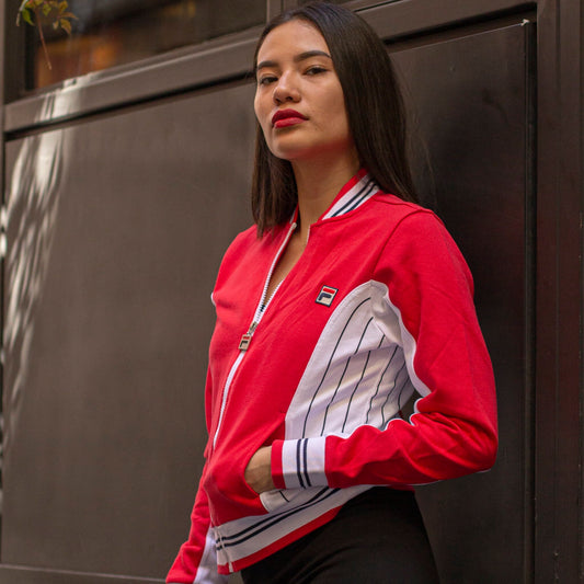 FILA SUDADERA ROJA BLANCA M