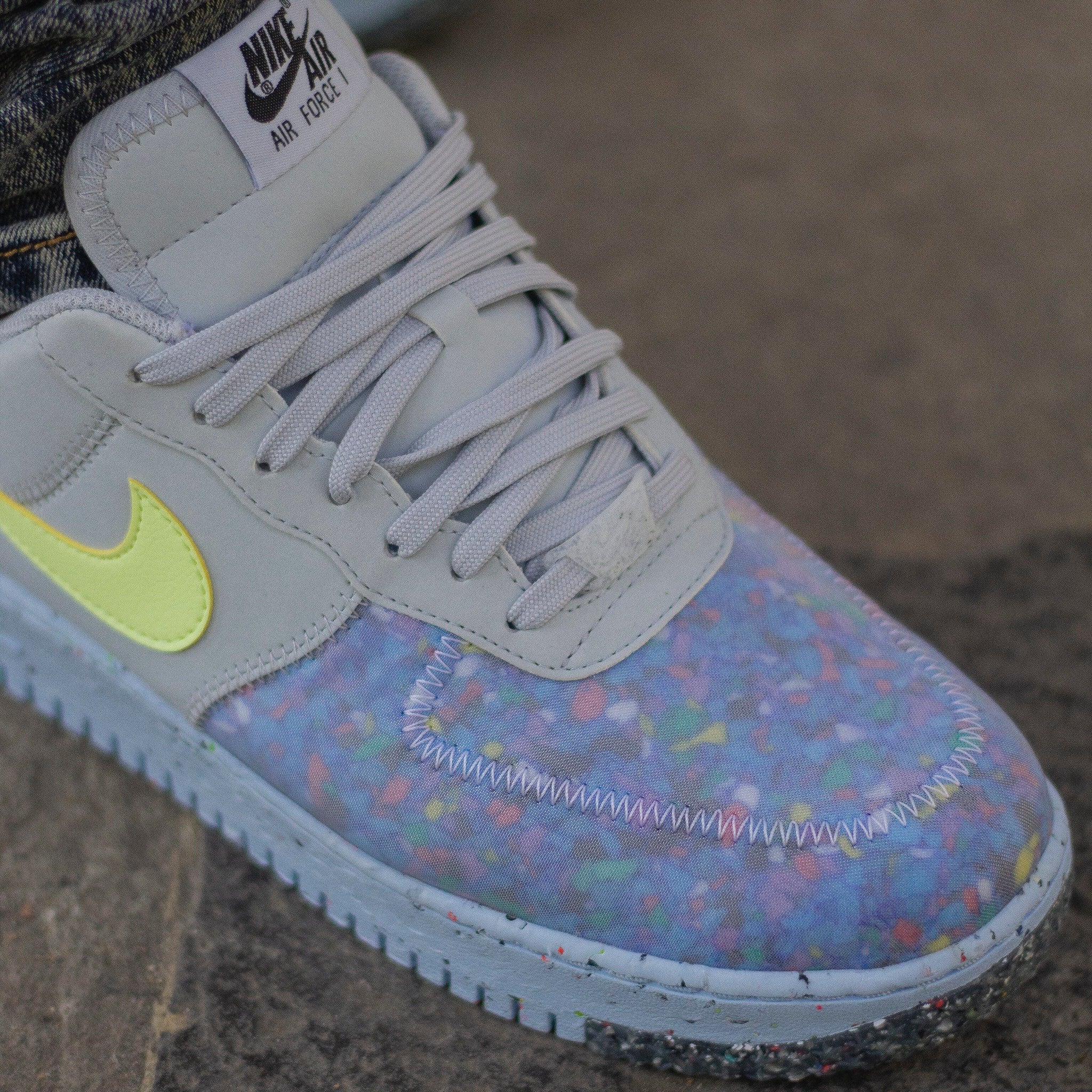 NIKE AIR FORCE ONE CRATER GREY VOLT W