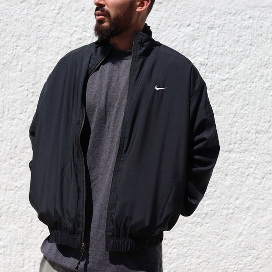 NIKE BOMBER JACKET BLACK SOLO SWOOSH