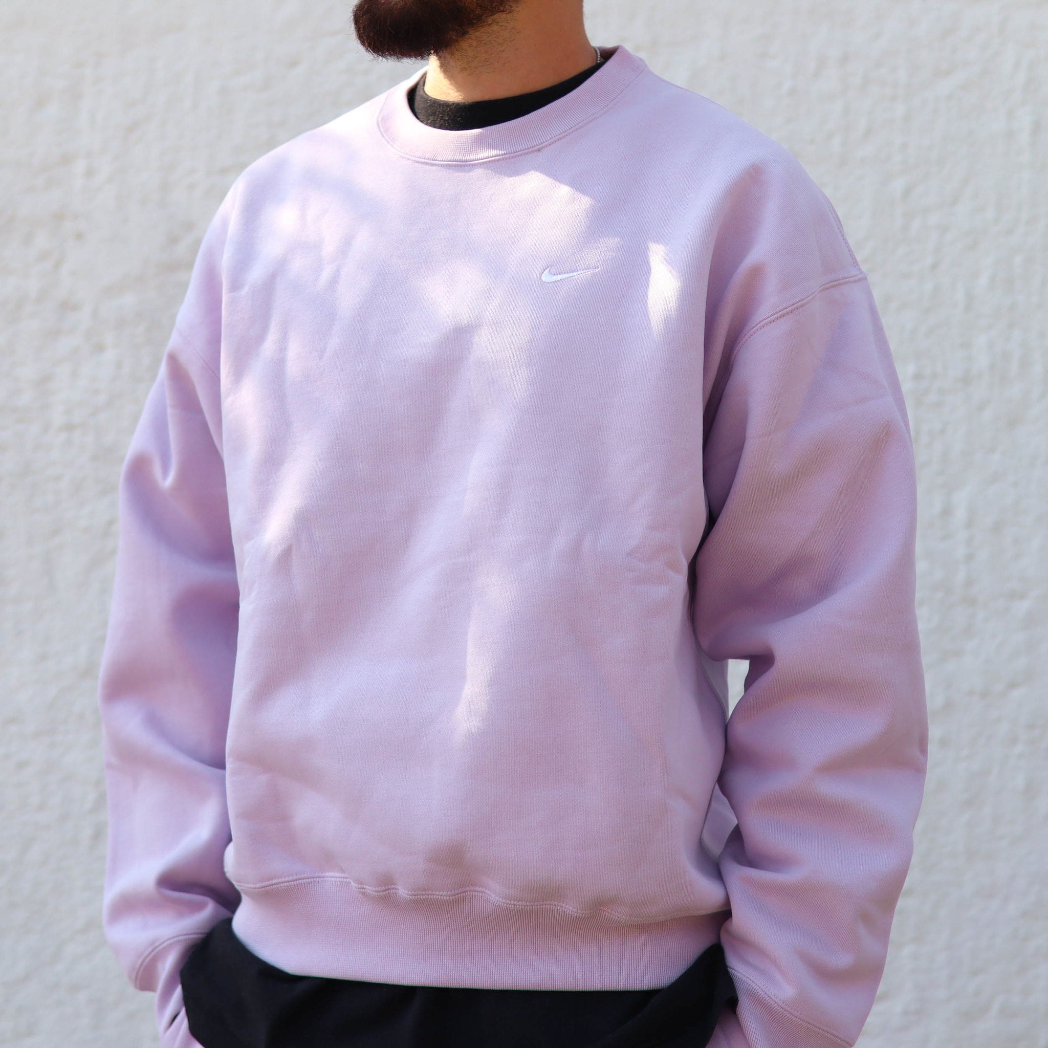 NIKE CREW SOLO SWOOSH BABY PURPLE
