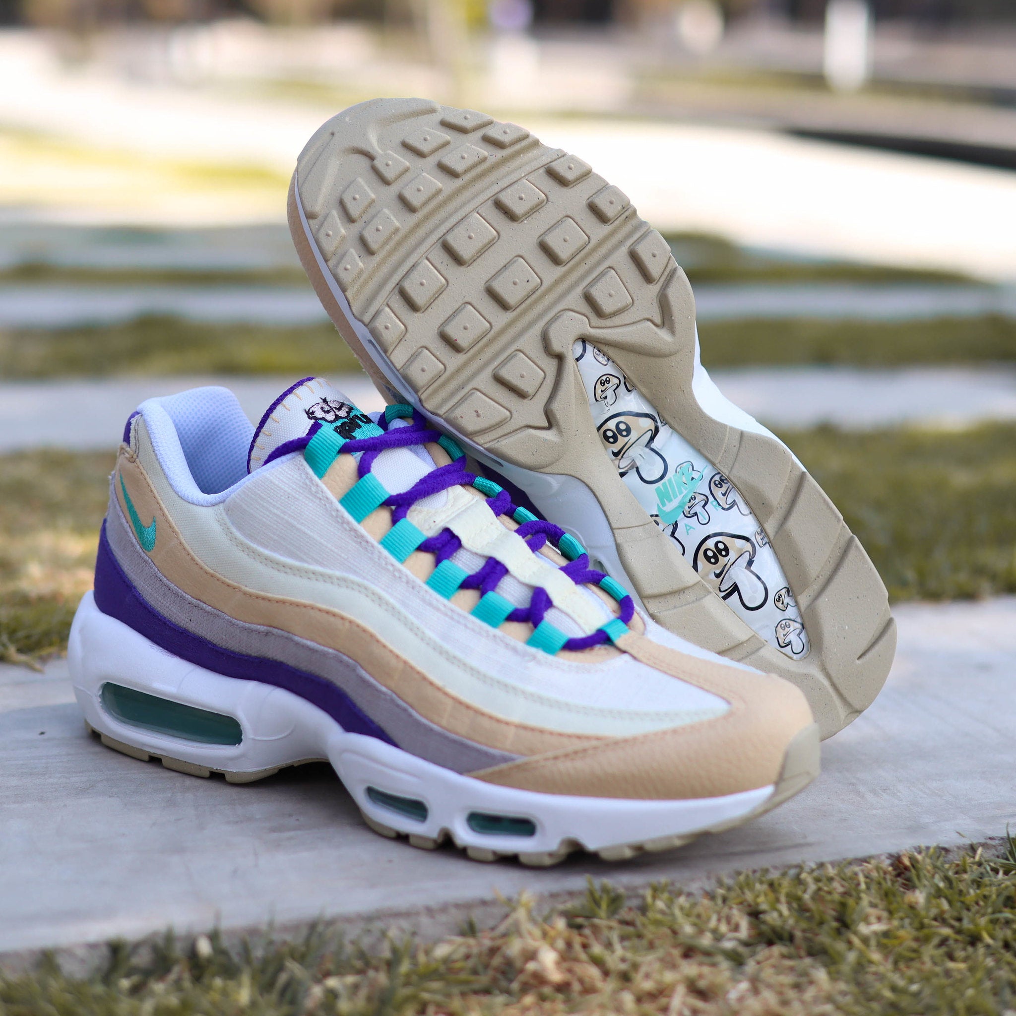 NIKE AIR MAX 95 AIR SPRUNG 95 SAIL PURPLE