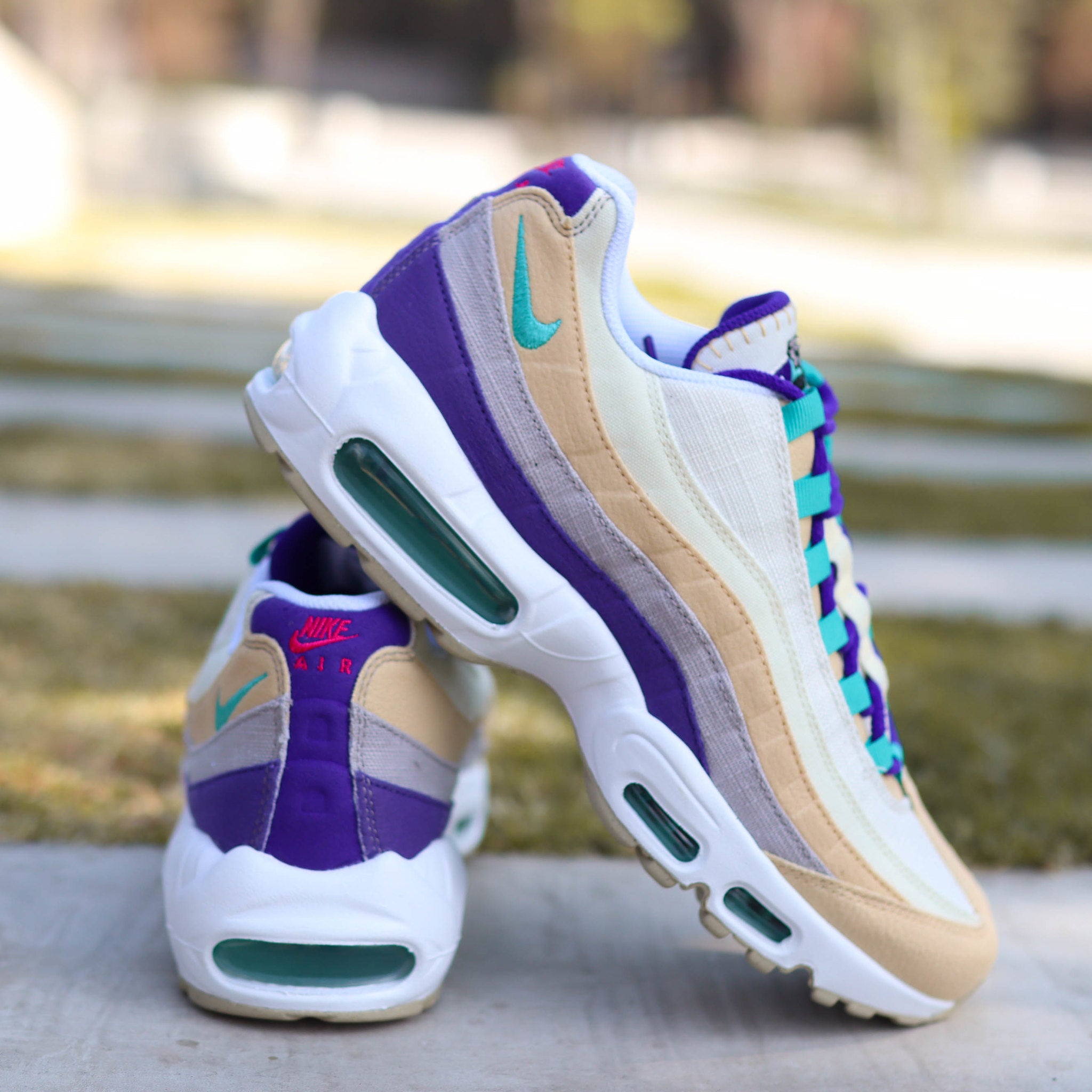 NIKE AIR MAX 95 AIR SPRUNG 95 SAIL PURPLE