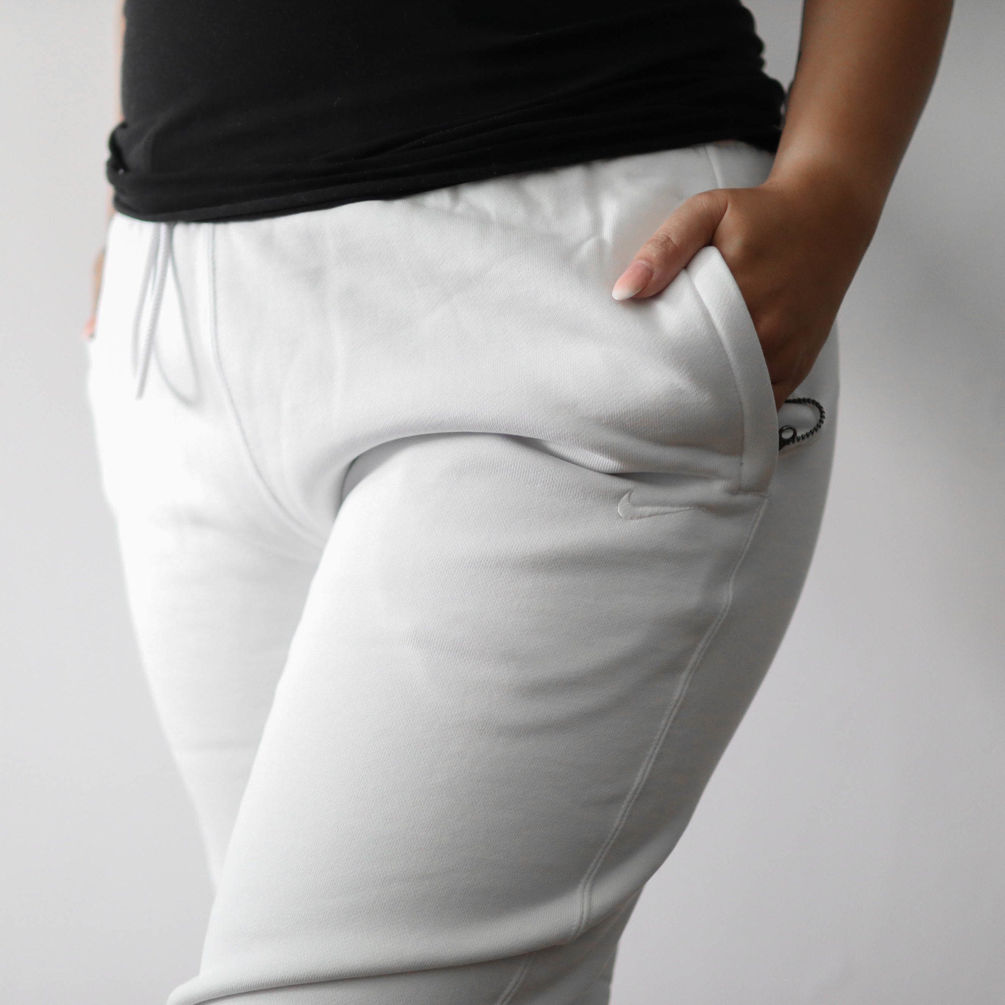 NIKE PANT SOLO SWOOSH WHITE W