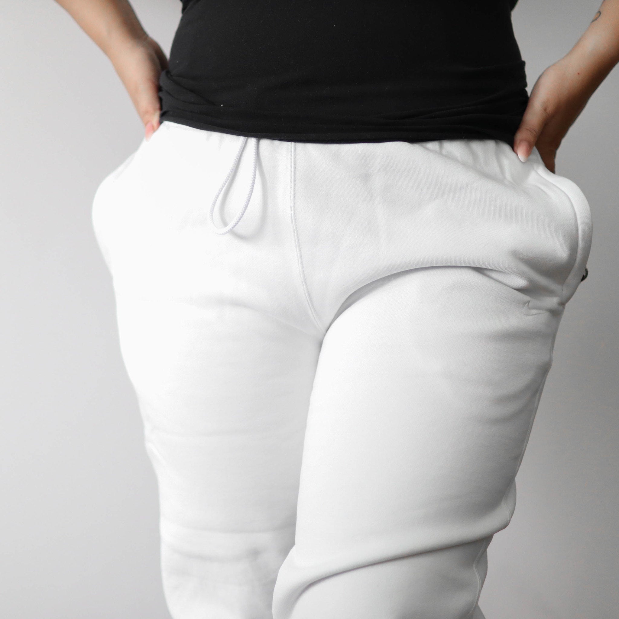 NIKE PANT SOLO SWOOSH WHITE W