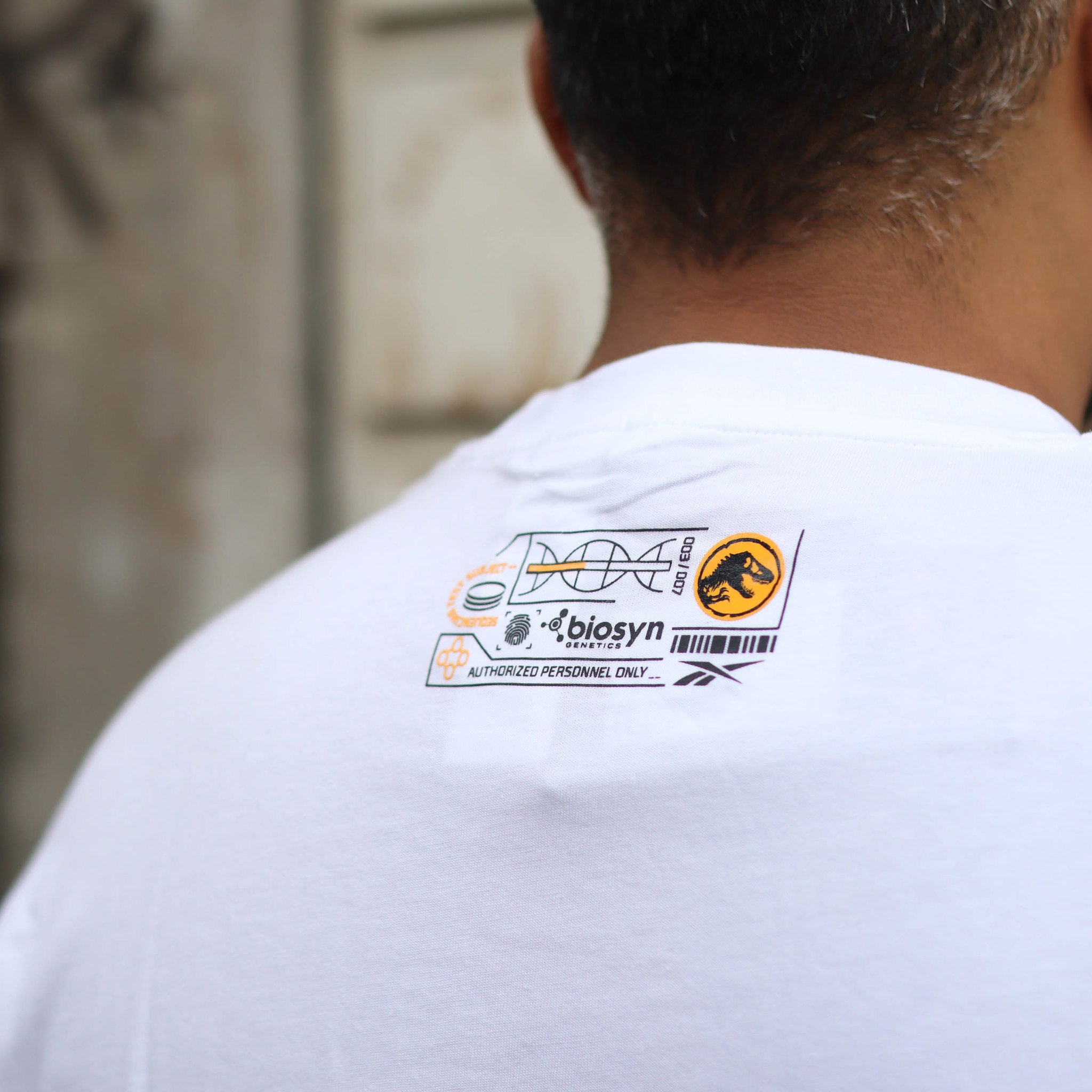 REEBOK TEE JURASSIC WORLD LOGO WHITE