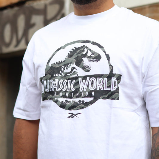 REEBOK TEE JURASSIC WORLD LOGO WHITE