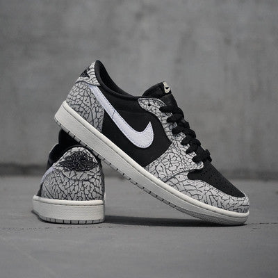 AIR JORDAN 1 LOW OG BLACK CEMENT