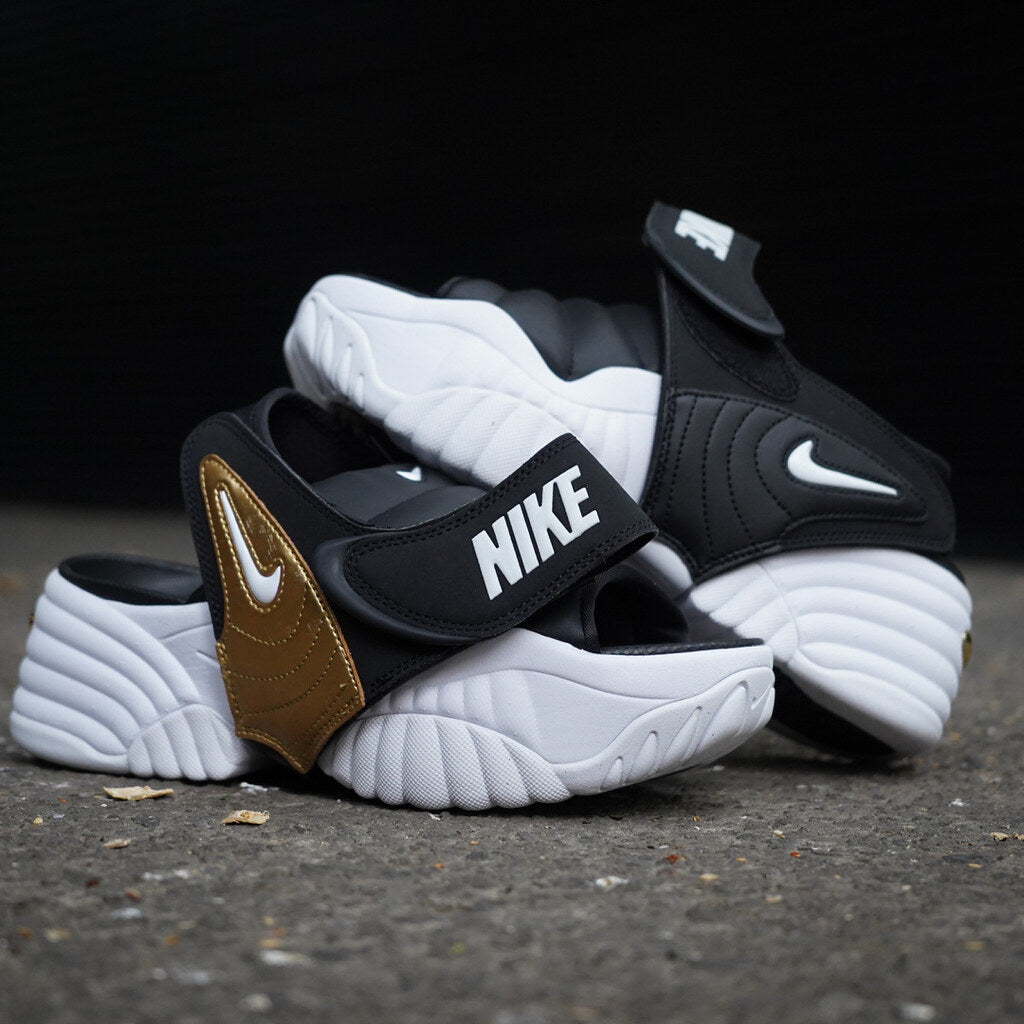 NIKE AIR ADJUST FORCE SANDAL BLACK METALLIC GOLD W