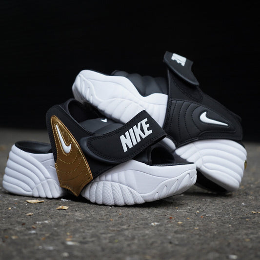 NIKE AIR ADJUST FORCE SANDAL BLACK METALLIC GOLD W