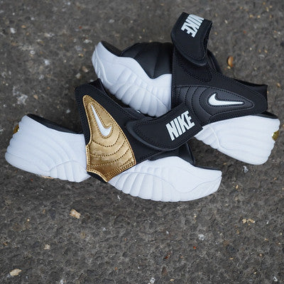 NIKE AIR ADJUST FORCE SANDAL BLACK METALLIC GOLD W