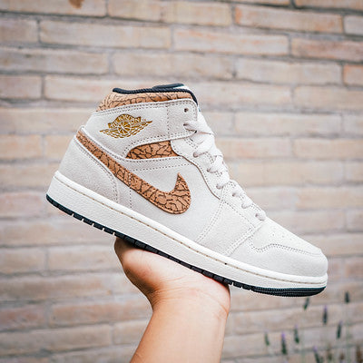 AIR JORDAN 1 MID ELEPHANT BROWN