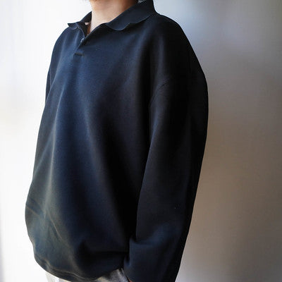 NIKE TECH FLEECE REIMAGINED POLO BLACK