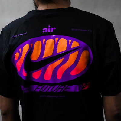 NIKE TEE AMD BLACK PURPLE