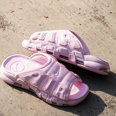 NIKE AIR MORE UPTEMPO SLIDE PINK