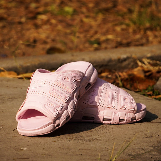 NIKE AIR MORE UPTEMPO SLIDE PINK