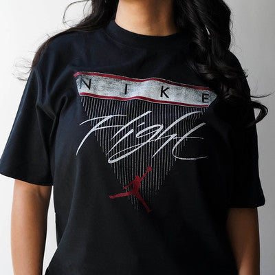 JORDAN TEE FLIGHT HERITAGE W BLACK