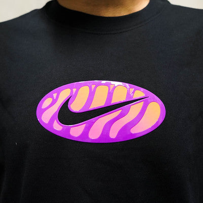 NIKE TEE AM90 LOG BLACK PURPLE