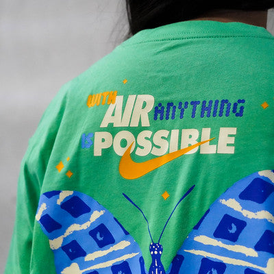 NIKE TEE AIR MAX BUTTERFLY GREEN