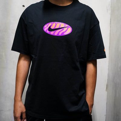 NIKE TEE AM90 LOG BLACK PURPLE