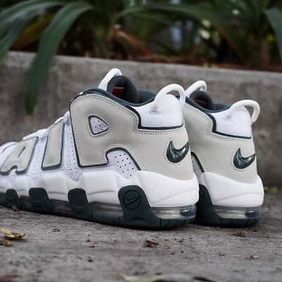 Green nike uptempo best sale