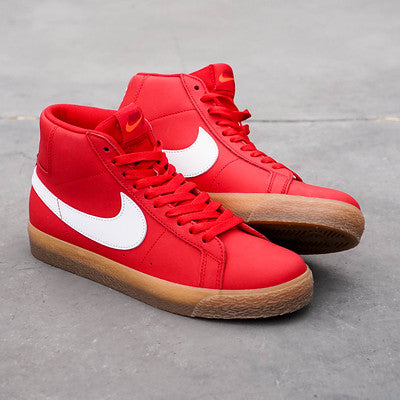 NIKE SB BLAZER MID ORANGE LABEL RED GUM