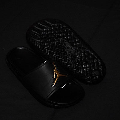 JORDAN SLIDE BLACK GOLD GS