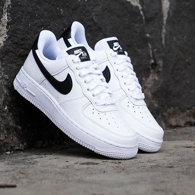 NIKE AIR FORCE ONE 07 WHITE SWOOSH BLACK W