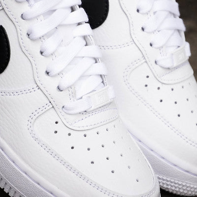 NIKE AIR FORCE ONE 07 WHITE SWOOSH BLACK W