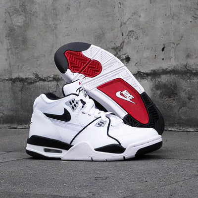 NIKE AIR FLIGHT 89 WHITE BLACK GS