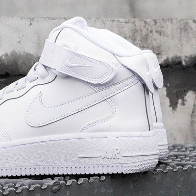 NIKE AIR FORCE ONE EASYON MID TRIPLE WHITE GS
