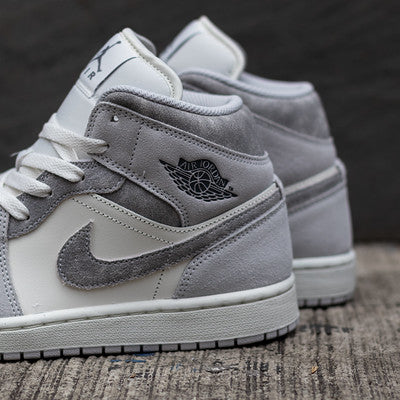 AIR JORDAN 1 MID NEUTRAL GREY SUEDE