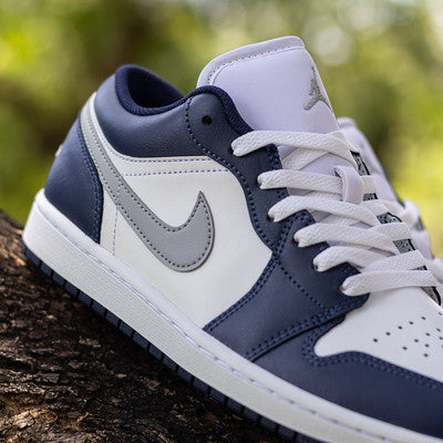 AIR JORDAN 1 LOW MIDNIGHT NAVY GREY