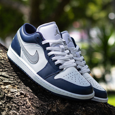 AIR JORDAN 1 LOW MIDNIGHT NAVY GREY