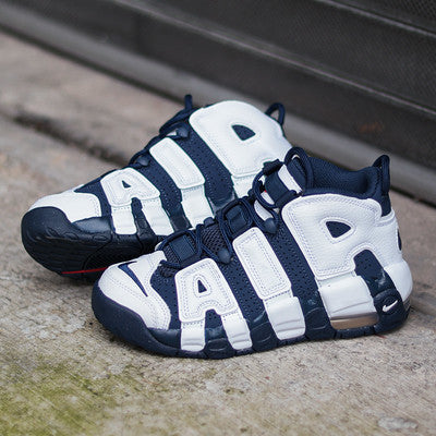NIKE AIR MORE UPTEMPO WHITE OBSIDIAN OLIMPIC GS