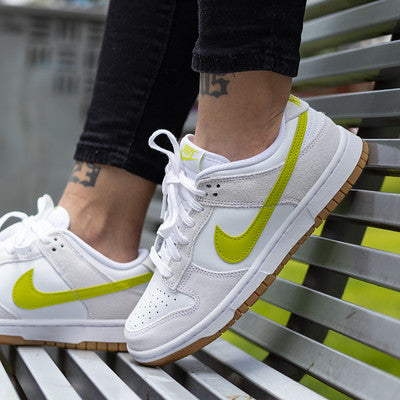 NIKE DUNK LOW WHITE BRIGHT CACTUS W