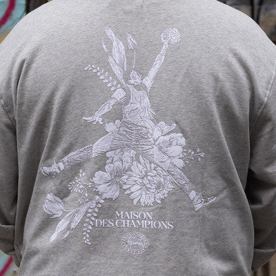JORDAN HOODIE PULLOVER GREY MAISON WHITE