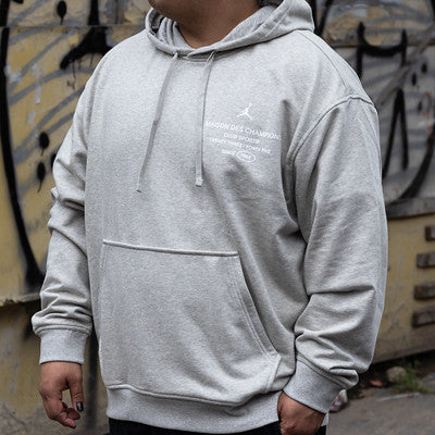 JORDAN HOODIE PULLOVER GREY MAISON WHITE