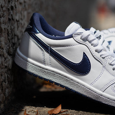 AIR JORDAN 1 LOW 85 METALLIC NAVY