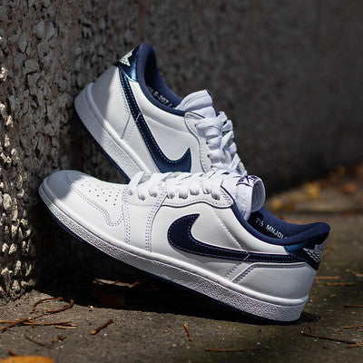AIR JORDAN 1 LOW 85 METALLIC NAVY
