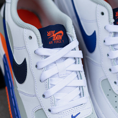 NIKE AIR FORCE LOW WHITE BLACK BLUE GS
