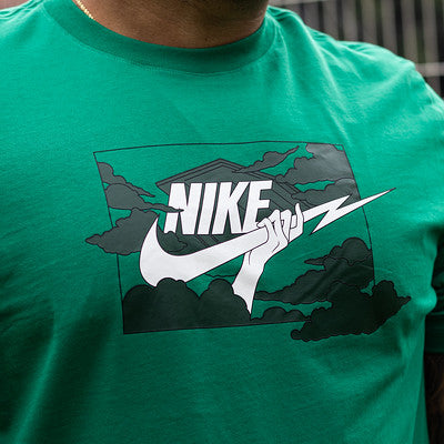 NIKE TEE RAY SWOOSH GREEN