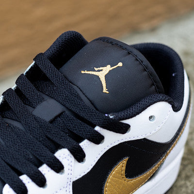 Gold black and white air jordan 1 best sale