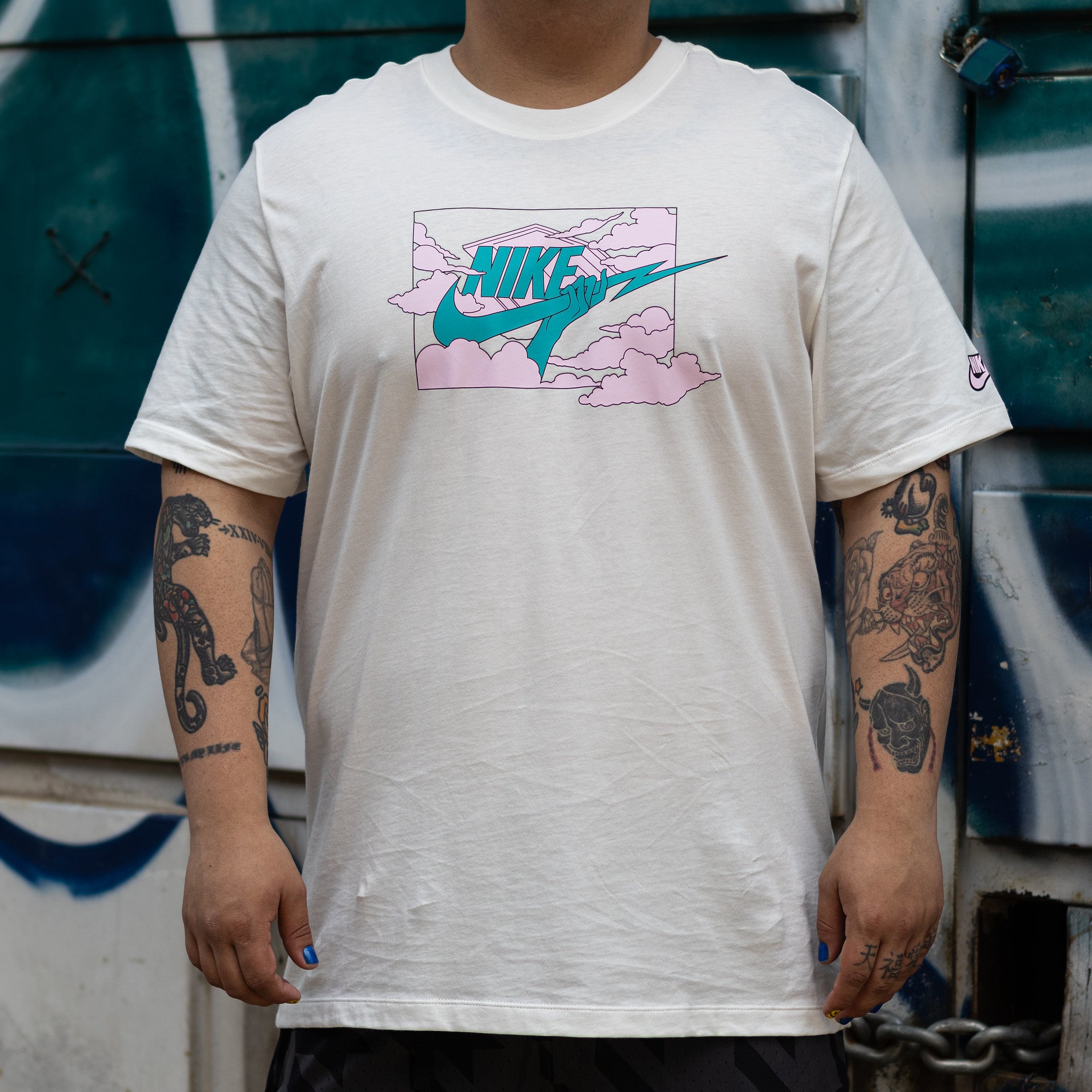 NIKE TEE RAY SWOOSH WHITE