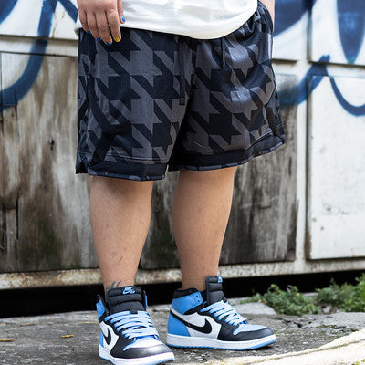 JORDAN SHORT DIAMOND GREY BLACK