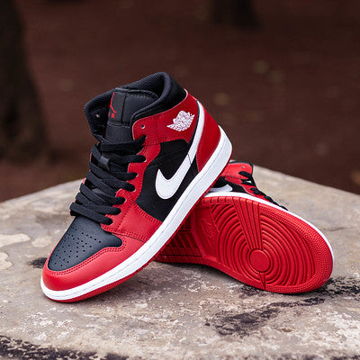 AIR JORDAN 1 MID GYM RED BLACK