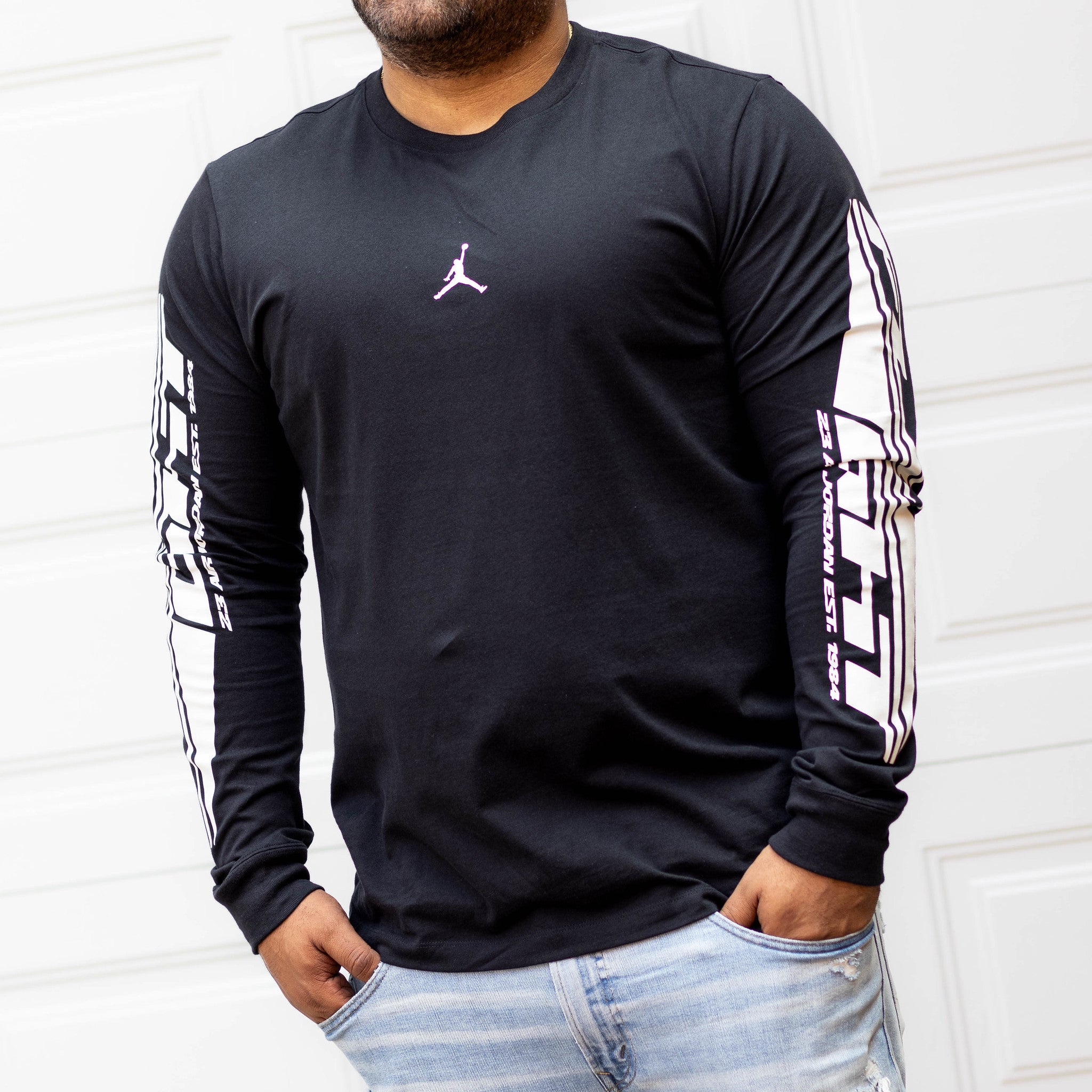 JORDAN TEE LONG BLACK FLIGHT