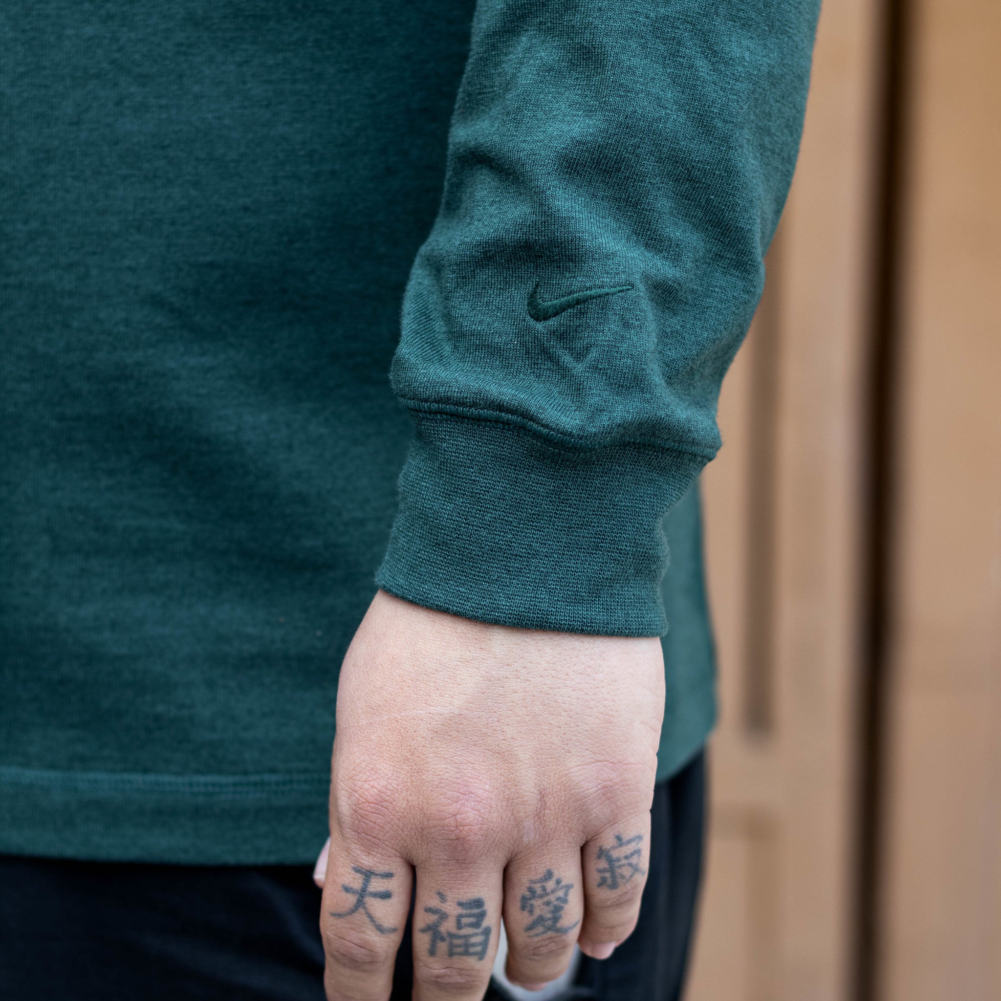 NIKE TEE LONG WOOL GREEN